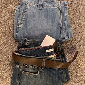 Tommy Hilfiger 2 pairs-one GUC-1 NWT- both size 14